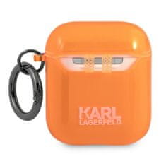 Karl Lagerfeld Karl Lagerfeld Choupette Head - etui za Airpods (fluo oranžna)