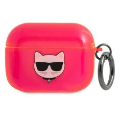 Karl Lagerfeld Karl Lagerfeld Choupette Head - Ovitek za Airpods Pro (fluo roza)