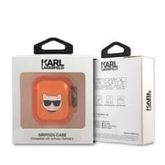 Karl Lagerfeld Karl Lagerfeld Choupette Head - etui za Airpods (fluo oranžna)