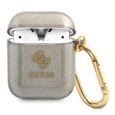 Guess Guess Barvne bleščice - etui za Airpods (črn)