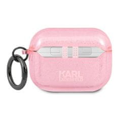 Karl Lagerfeld Karl Lagerfeld Karl Head Glitter - etui za Airpods Pro (roza)