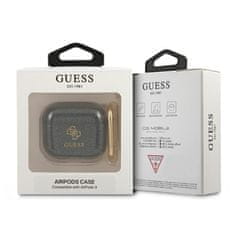 Guess Guess 4G Glitter - Ovitek za Airpods 3 (črn)