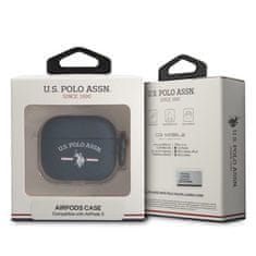 US Polo US Polo Assn Silikonski logotip - etui za Airpods 3 (mornarsko modra)