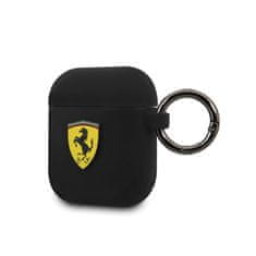 Ferrari Ferrari Silikon - Ovitek za AirPods 1/2 generacije (črn)