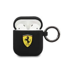 Ferrari Ferrari Silikon - Ovitek za AirPods 1/2 generacije (črn)