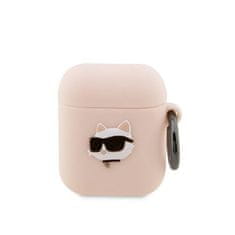 Karl Lagerfeld Karl Lagerfeld Silikonski etui NFT Choupette Head 3D - AirPods 1/2 gen (roza)