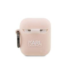 Karl Lagerfeld Karl Lagerfeld Silikonski etui NFT Choupette Head 3D - AirPods 1/2 gen (roza)