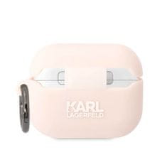 Karl Lagerfeld Karl Lagerfeld Silikonski etui NFT Karl Head 3D - AirPods Pro (roza)