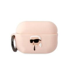 Karl Lagerfeld Karl Lagerfeld Silikonski etui NFT Karl Head 3D - AirPods Pro 2 (roza)