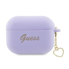 Guess Silikonski srčni okrasek Guess - etui za AirPods Pro 2 (vijolična)