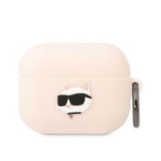 Karl Lagerfeld Karl Lagerfeld Silikonski ovitek NFT Choupette Head 3D - AirPods Pro Case (roza)