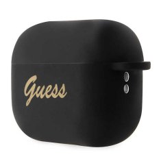 Guess Silikonski srčni okrasek Guess - Ohišje za AirPods Pro 2 (črno)