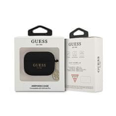 Guess Guess Silikonski ovitek 4G - Ovitek za AirPods Pro (črn)