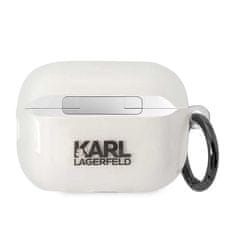 Karl Lagerfeld Karl Lagerfeld NFT Ikonik Karl Head - Ovitek za AirPods Pro 2 (prozoren)