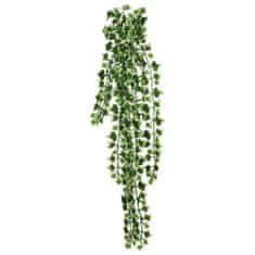 shumee Umetne viseče rastline 12 kom 339 listov 90 cm zelene in bele