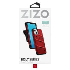 ZIZO Serija ZIZO BOLT - Oklepni etui za iPhone 14 s steklom 9H za zaslon + držalo s stojalom (rdeče)