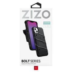 ZIZO Serija ZIZO BOLT - Armiran ovitek za iPhone 14 Plus s steklom 9H za zaslon + držalo s stojalom (črno)