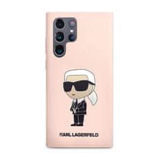 Karl Lagerfeld Karl Lagerfeld Silikonsko ohišje NFT Ikonik - Samsung Galaxy S23 Ultra (roza)