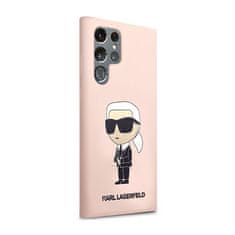 Karl Lagerfeld Karl Lagerfeld Silikonsko ohišje NFT Ikonik - Samsung Galaxy S23 Ultra (roza)