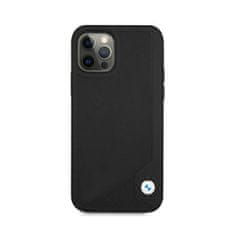 NEW BMW Leather Deboss - etui za iPhone 12 / iPhone 12 Pro (črn)