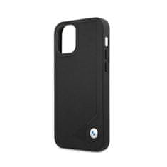 NEW BMW Leather Deboss - etui za iPhone 12 / iPhone 12 Pro (črn)