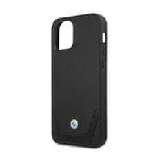 NEW BMW Leather Perforate - Ohišje za iPhone 12 / iPhone 12 Pro (črno)