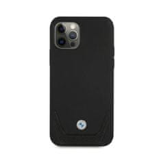 NEW BMW Leather Perforate - Ohišje za iPhone 12 / iPhone 12 Pro (črno)