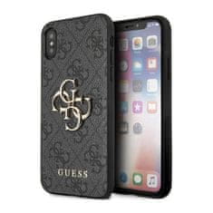 Guess Guess 4G Big Metal Logo - Ohišje za iPhone X (sivo)