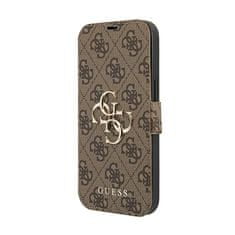 Guess Guess Booktype 4G Big Metal Logo - Ohišje za iPhone 13 Pro (rjavo)