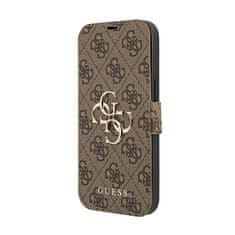 Guess Guess Booktype 4G Big Metal Logo - Ohišje za iPhone 13 Pro Max (rjavo)