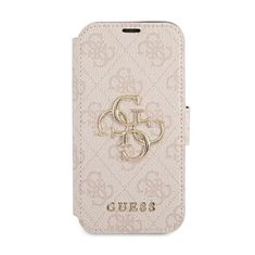 Guess Guess Booktype 4G Big Metal Logo - Ohišje za iPhone 13 Pro (roza)