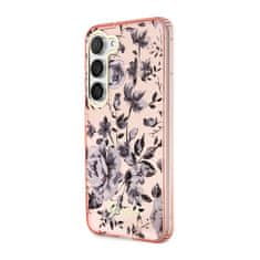 Guess Guess Flower Collection - ovitek za Samsung Galaxy S23+ (roza)