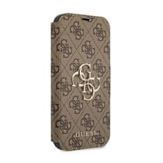 Guess Guess Booktype 4G Big Metal Logo - Ohišje za iPhone 13 Pro (rjavo)