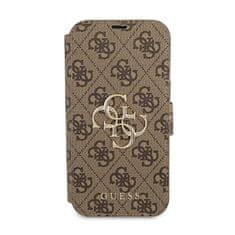 Guess Guess Booktype 4G Big Metal Logo - Ohišje za iPhone 13 Pro (rjavo)