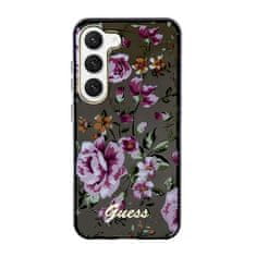 Guess Guess Flower Collection - etui za Samsung Galaxy S23 (črn)