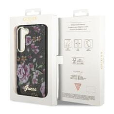 Guess Guess Flower Collection - etui za Samsung Galaxy S23 (črn)