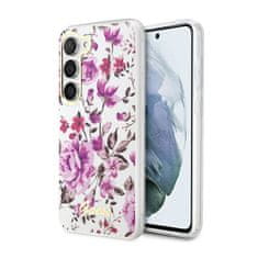 Guess Guess Flower Collection - ovitek za Samsung Galaxy S23 (bel)