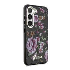 Guess Guess Flower Collection - etui za Samsung Galaxy S23 (črn)