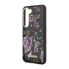 Guess Guess Flower Collection - etui za Samsung Galaxy S23 (črn)