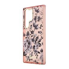 Guess Guess Flower Collection - ovitek za Samsung Galaxy S23 Ultra (roza)