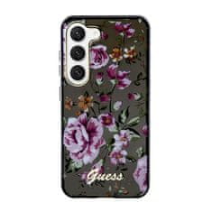 Guess Guess Flower Collection - etui za Samsung Galaxy S23+ (črn)