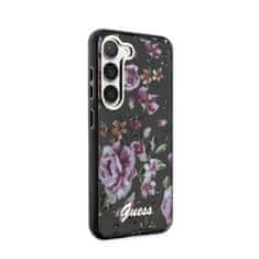 Guess Guess Flower Collection - etui za Samsung Galaxy S23+ (črn)