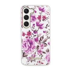 Guess Guess Flower Collection - ovitek za Samsung Galaxy S23 (bel)