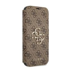 Guess Guess Booktype 4G Big Metal Logo - Ohišje za iPhone 13 Pro Max (rjavo)