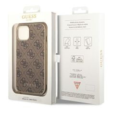 Guess Zbirka Guess 4G Charms - etui za iPhone 14 (rjav)