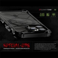 Miramarket Element Case Special Ops X5 - Oklepno ohišje za iPhone 14 (Mil-Spec Drop Protection) (prozorno/črno)