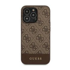 Guess Guess 4G Bottom Stripe Collection - Ohišje za iPhone 13 Pro (rjavo)