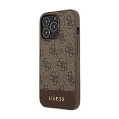 Guess Guess 4G Bottom Stripe Collection - Ohišje za iPhone 13 Pro (rjavo)