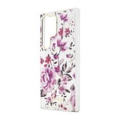 Guess Guess Flower Collection - ovitek za Samsung Galaxy S23 Ultra (bel)