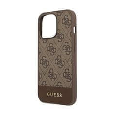 Guess Guess 4G Bottom Stripe Collection - Ohišje za iPhone 13 Pro (rjavo)